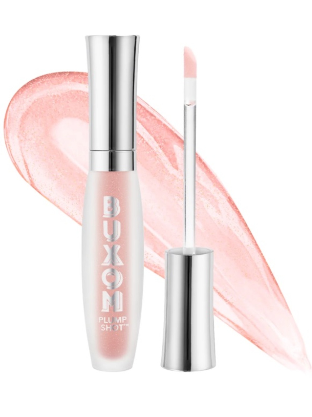 Buxom Plump Shot Collagen Infused Lip Gloss in Flush